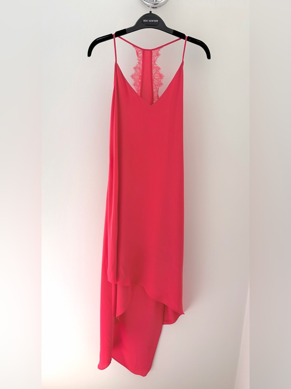Fabulous Vintage Designer Slip Dress Coral Red